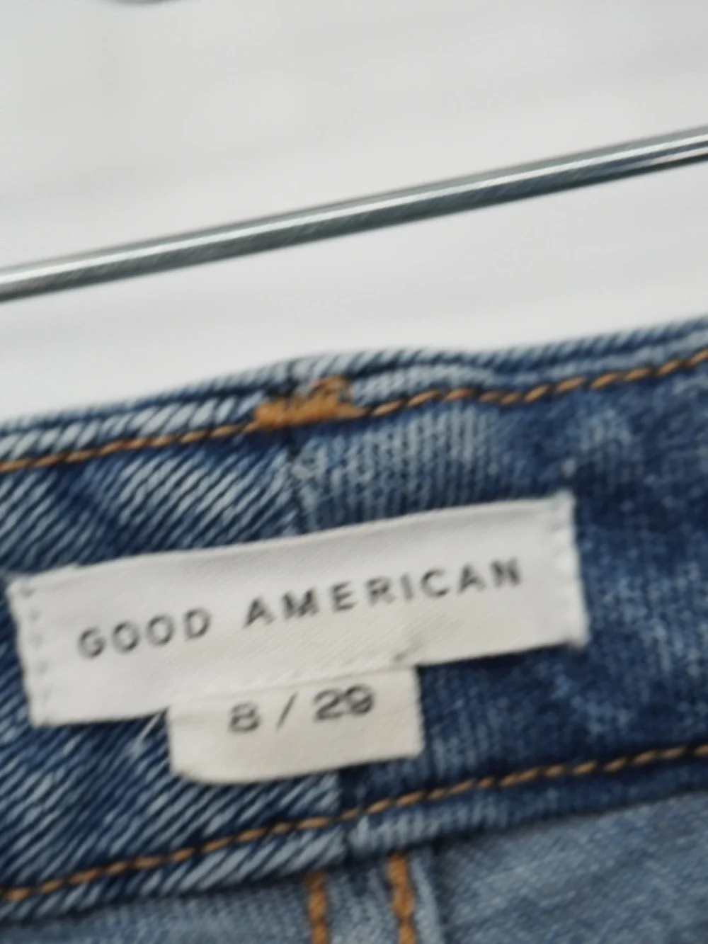 Good‎ American Good Good Curve Straight Jeans Raw Hem 8/29 Style GSTDBPL67T EUC